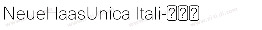 NeueHaasUnica Itali字体转换